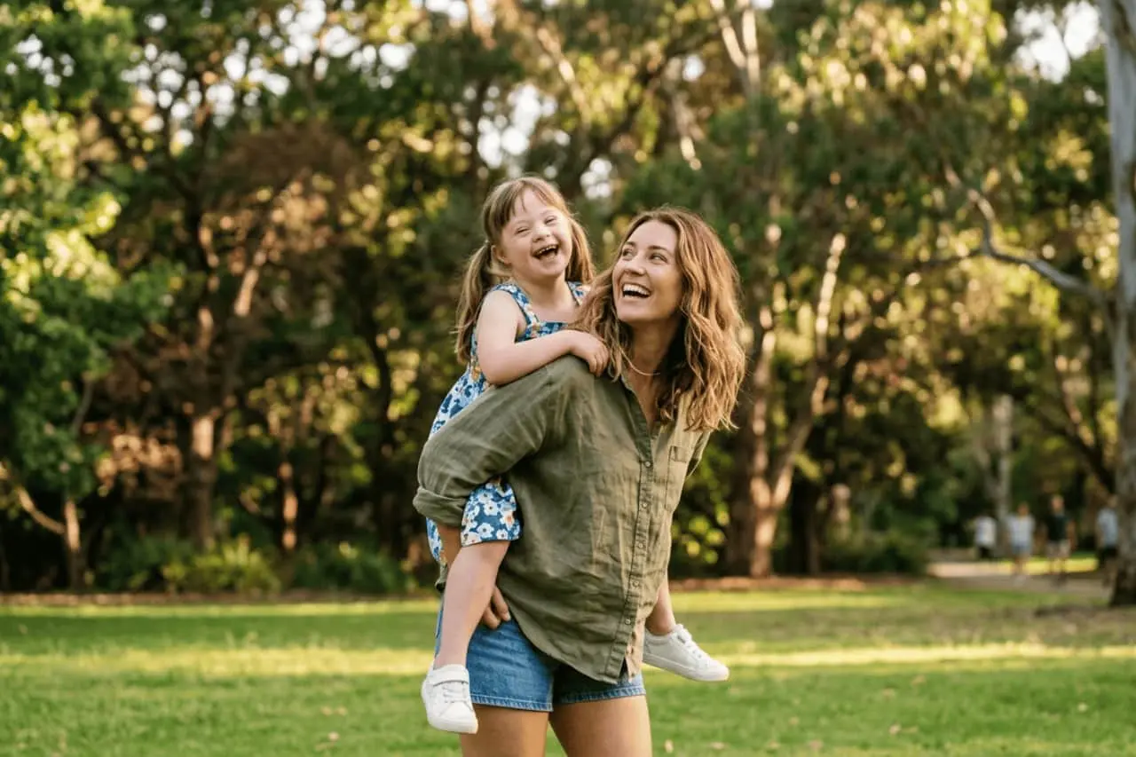 Smiling woman outdoors representing NDIS plan management support